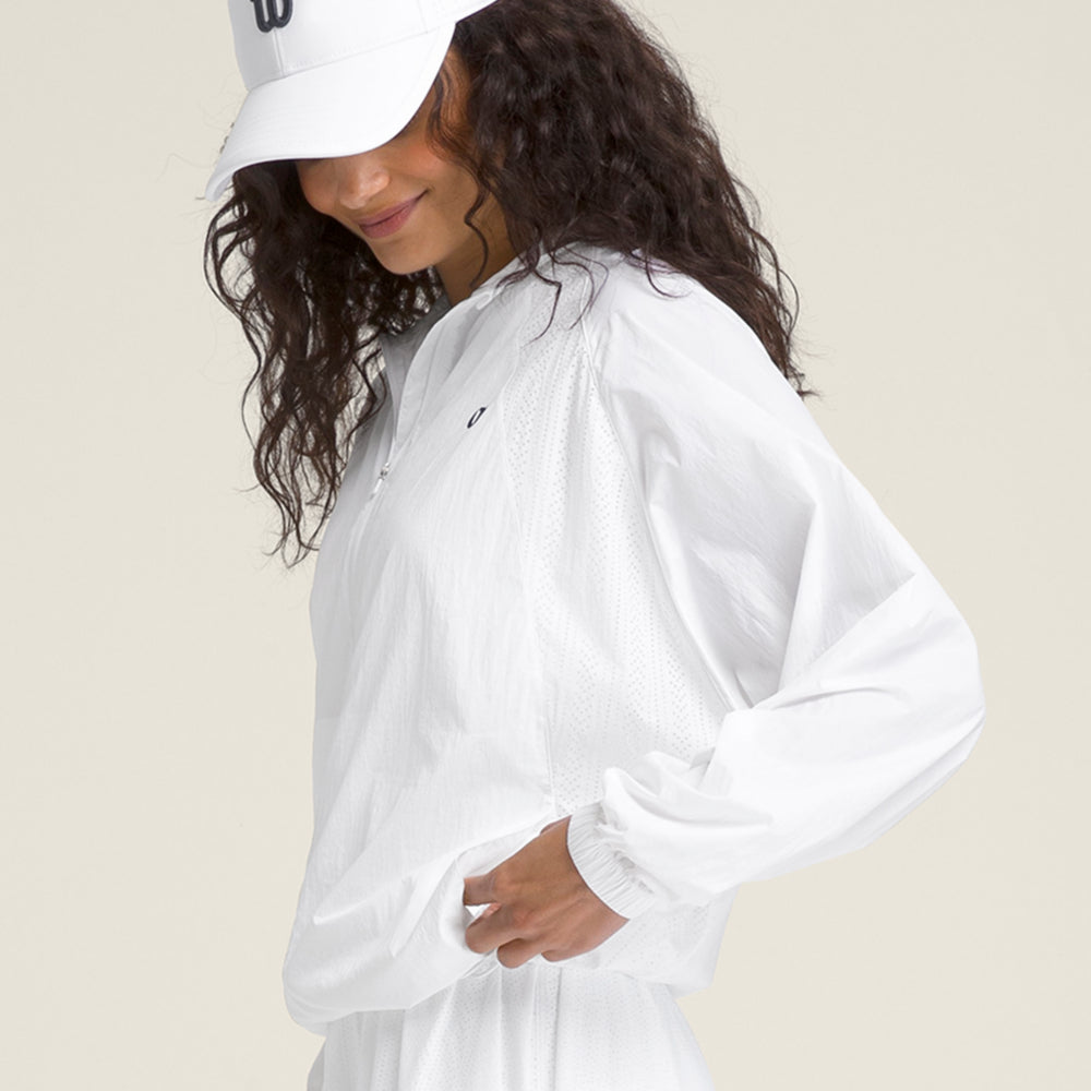 Wilson Airy Jacket 女款 服飾 外套 霧霾藍/白色