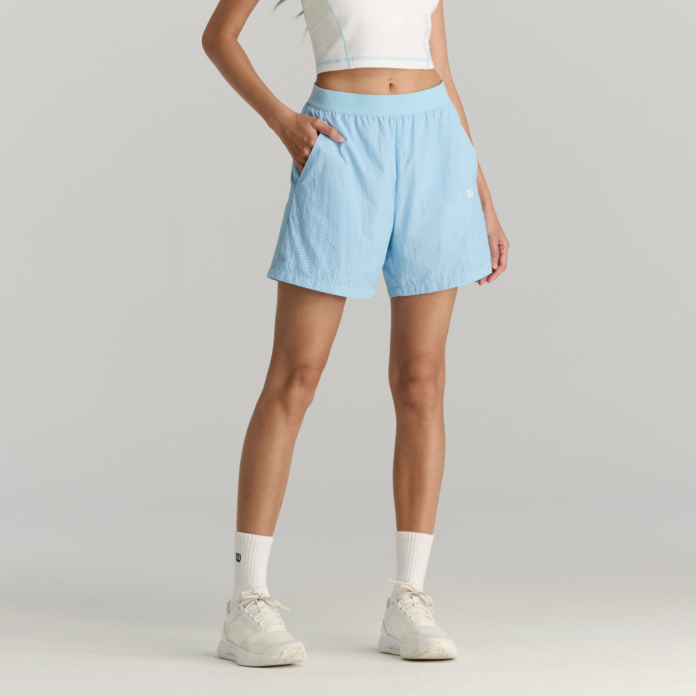 Wilson Airy Short 女款 服飾 短褲 海軍藍/白色/霧霾藍