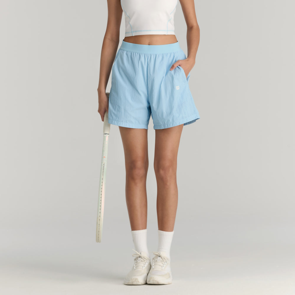 Wilson Airy Short 女款 服飾 短褲 海軍藍/白色/霧霾藍