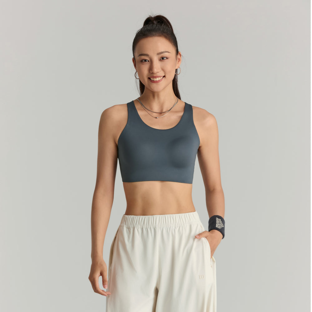 Wilson Bodyline Bra 女款 服飾 運動內衣 暮藍色/白色