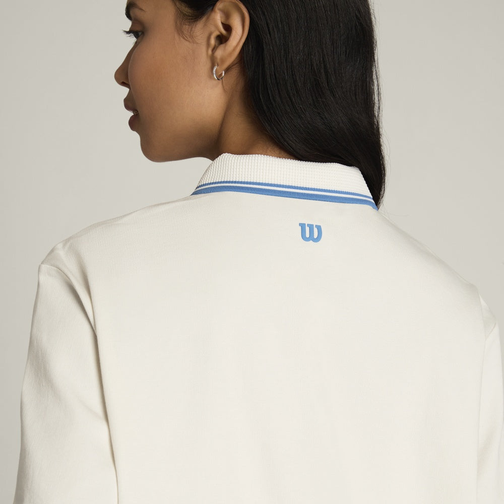 Wilson-女款-服飾-上衣-POLO衫-白色