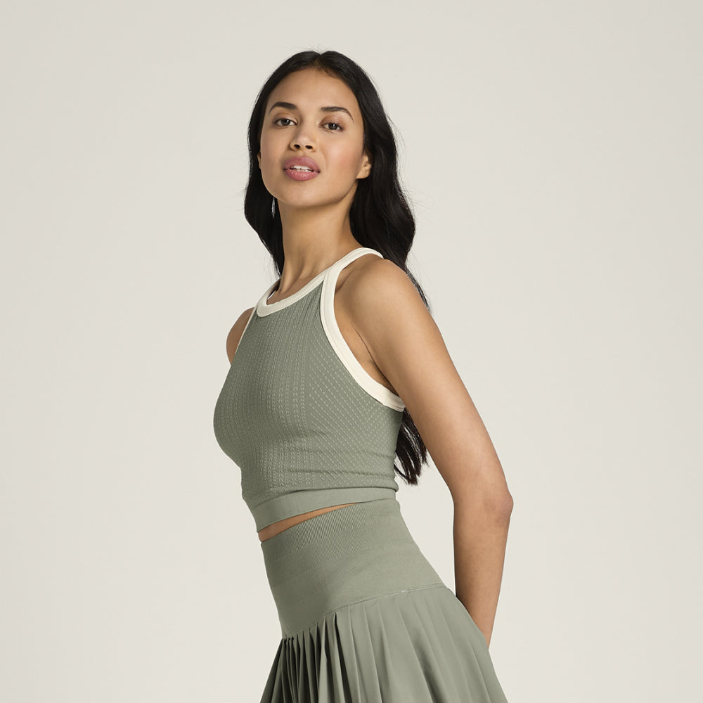 Wilson-女款-服飾-上衣-運動背心-綠色