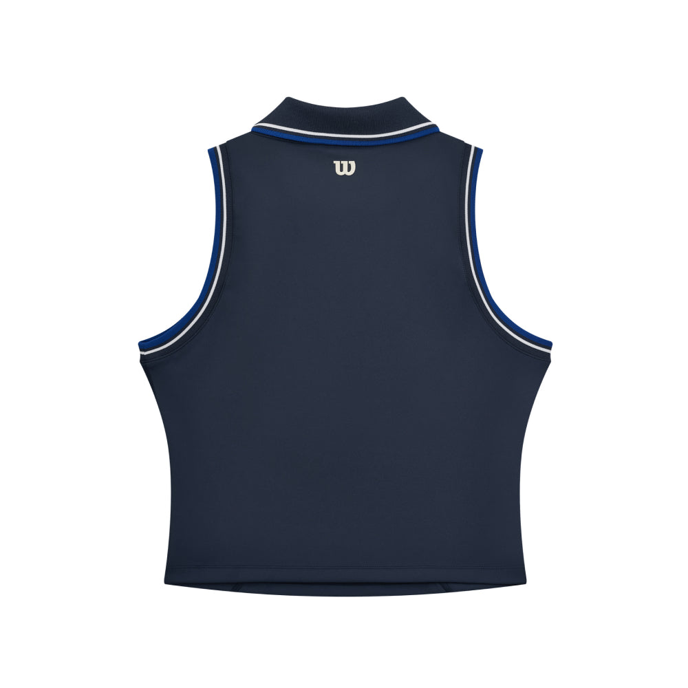 Wilson-女款-服飾-上衣-運動背心-海軍藍