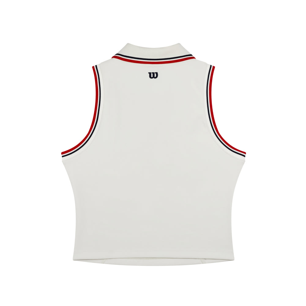 Wilson-女款-服飾-上衣-運動背心-白色