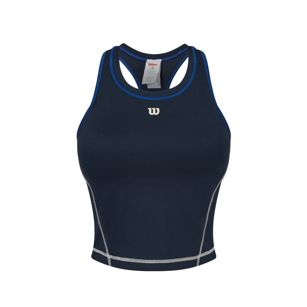 Wilson-女款-服飾-上衣-運動背心-海軍藍