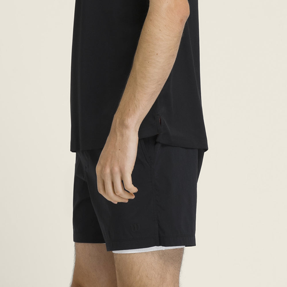 Wilson-男款-服飾-下著-短褲-黑色