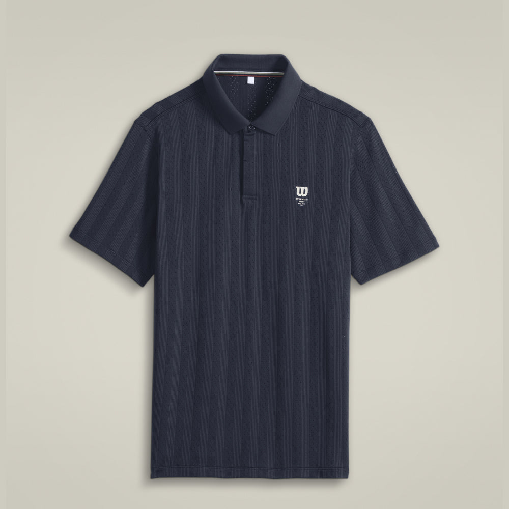 Wilson-男款-服飾-上衣-POLO衫-海軍藍