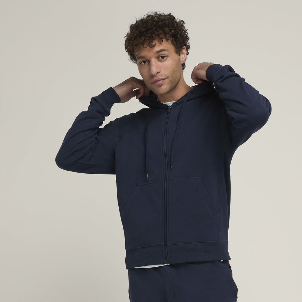 Wilson-男款-服飾-上衣-圓領衛衣/大學T-海軍藍