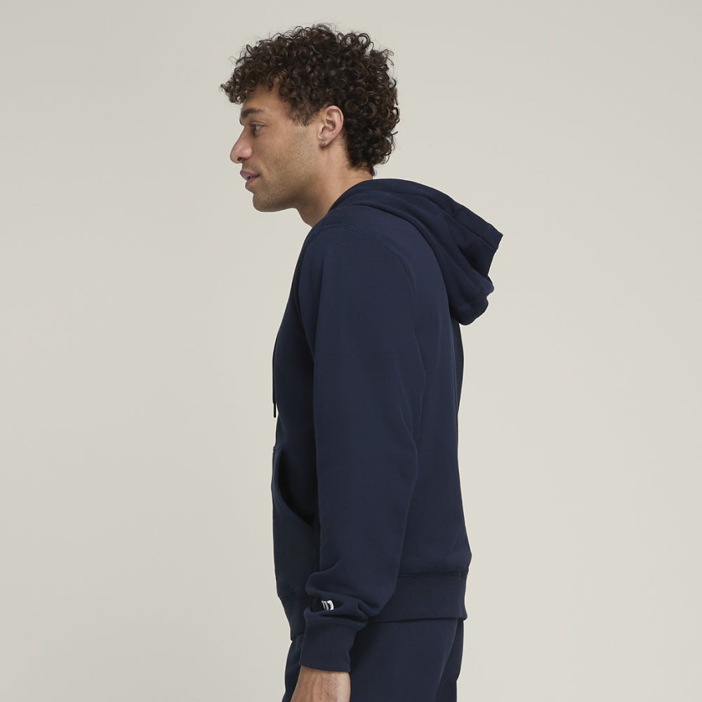 Wilson-男款-服飾-上衣-圓領衛衣/大學T-海軍藍