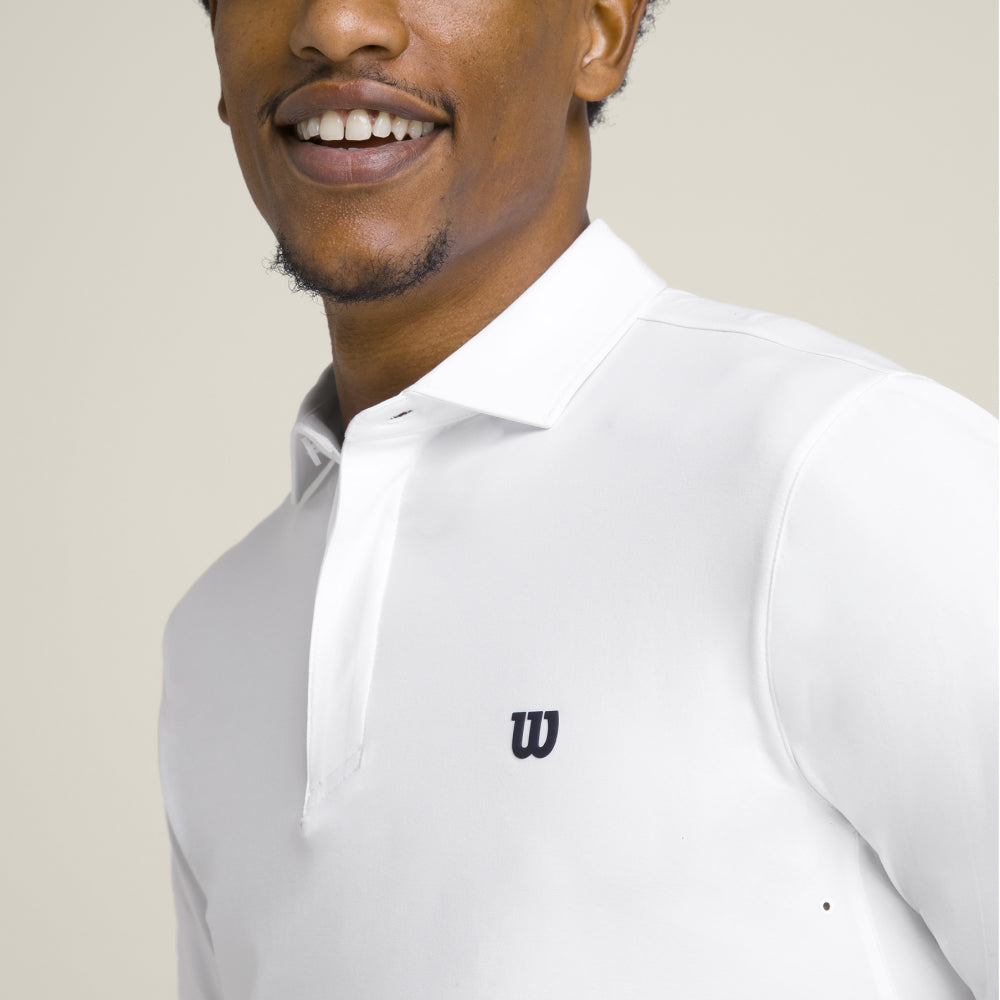 Wilson-男款-服飾-上衣-POLO衫-白色