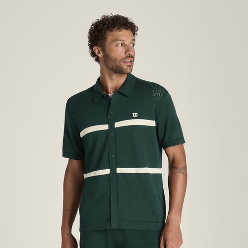 Wilson Lafayette Button Up Polo Pine Grove 男款 服飾 POLO衫 綠色