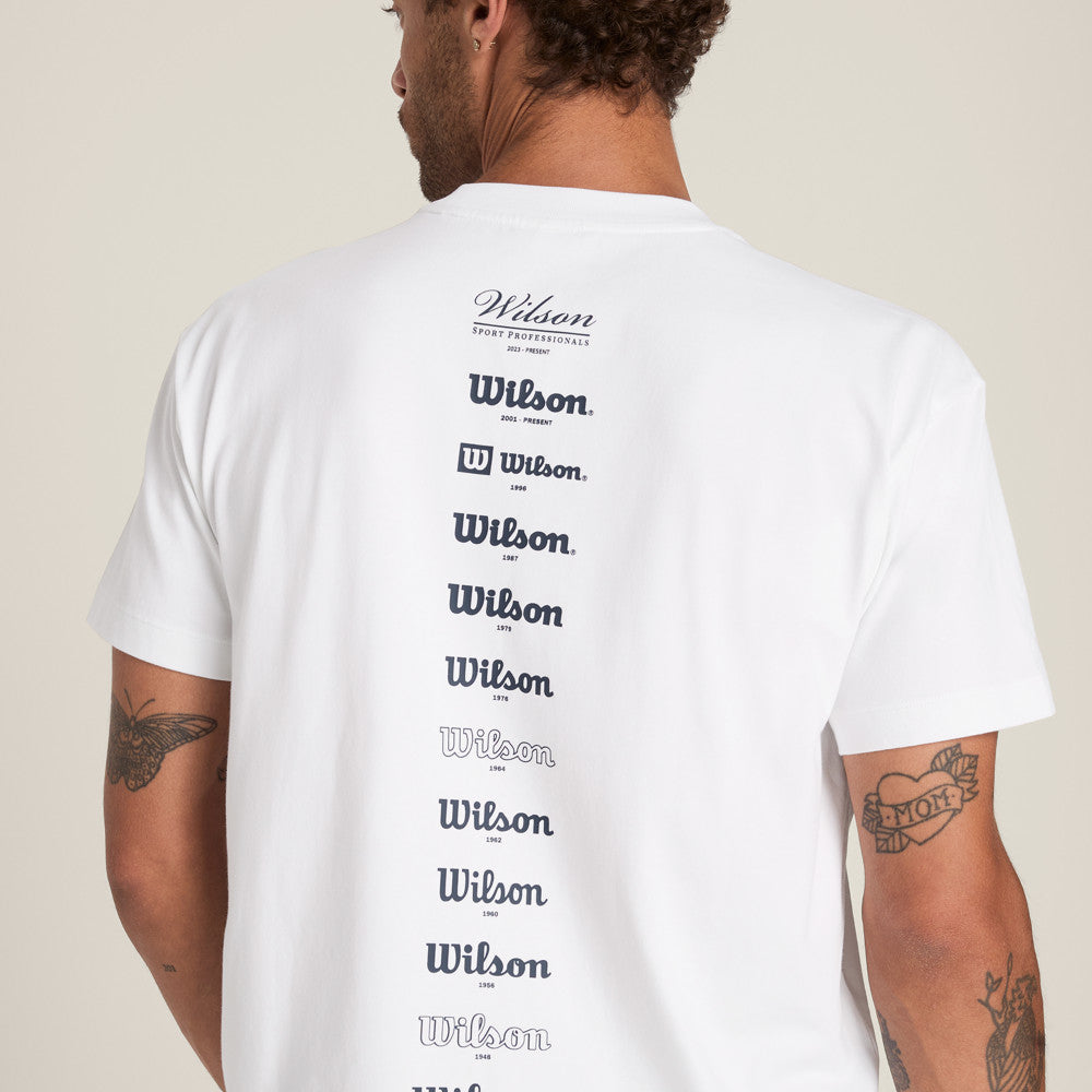 Wilson-男款-服飾-上衣-短袖T恤-白色