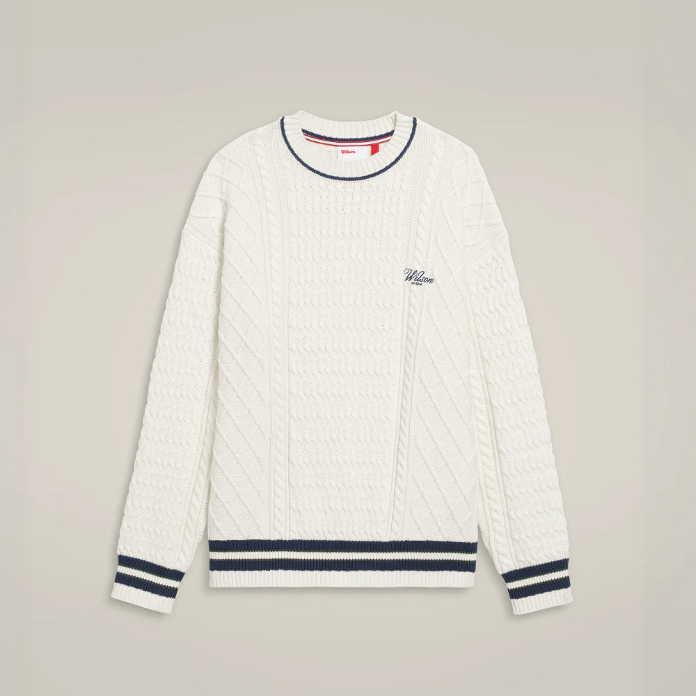 Wilson-男款-服飾-上衣-毛衣-白色