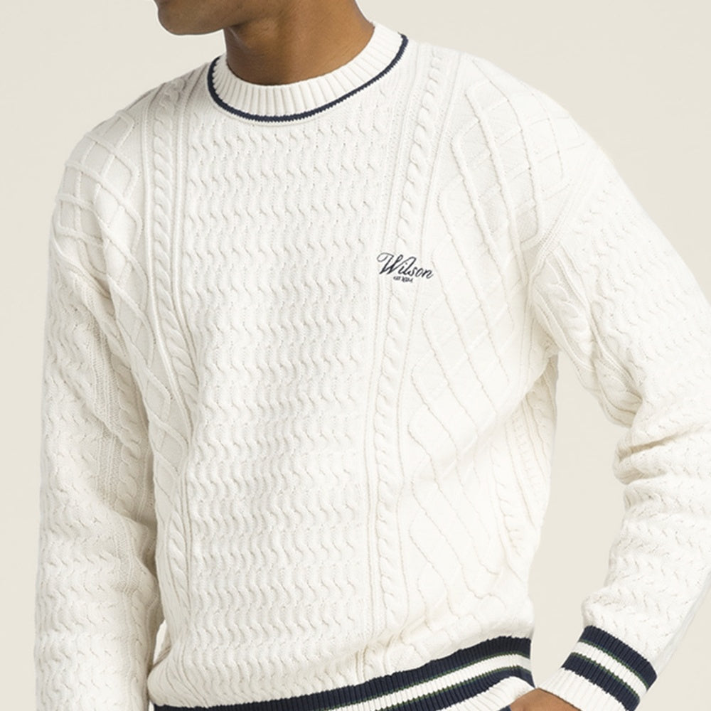 Wilson-男款-服飾-上衣-毛衣-白色