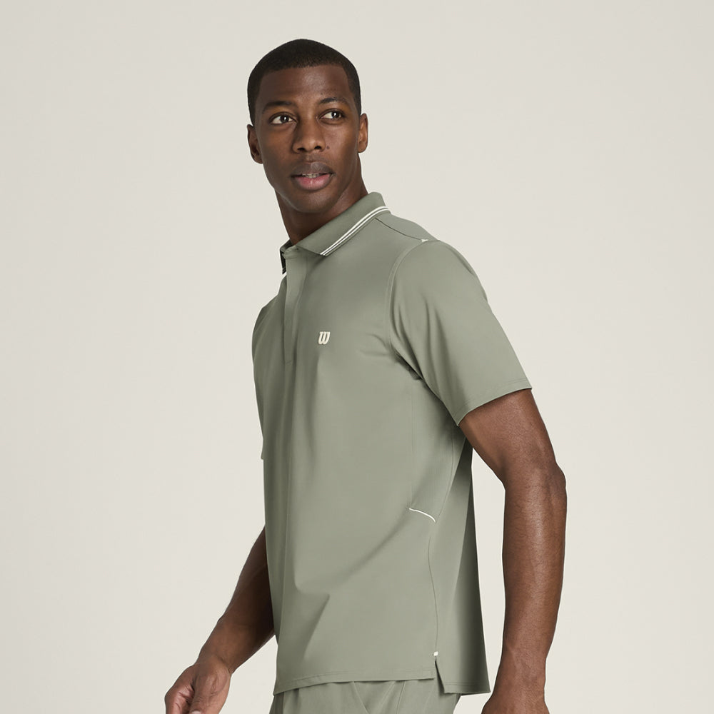 Wilson-男款-服飾-上衣-POLO衫-綠色