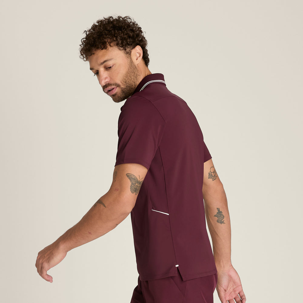 Wilson-男款-服飾-上衣-POLO衫-皇家紅