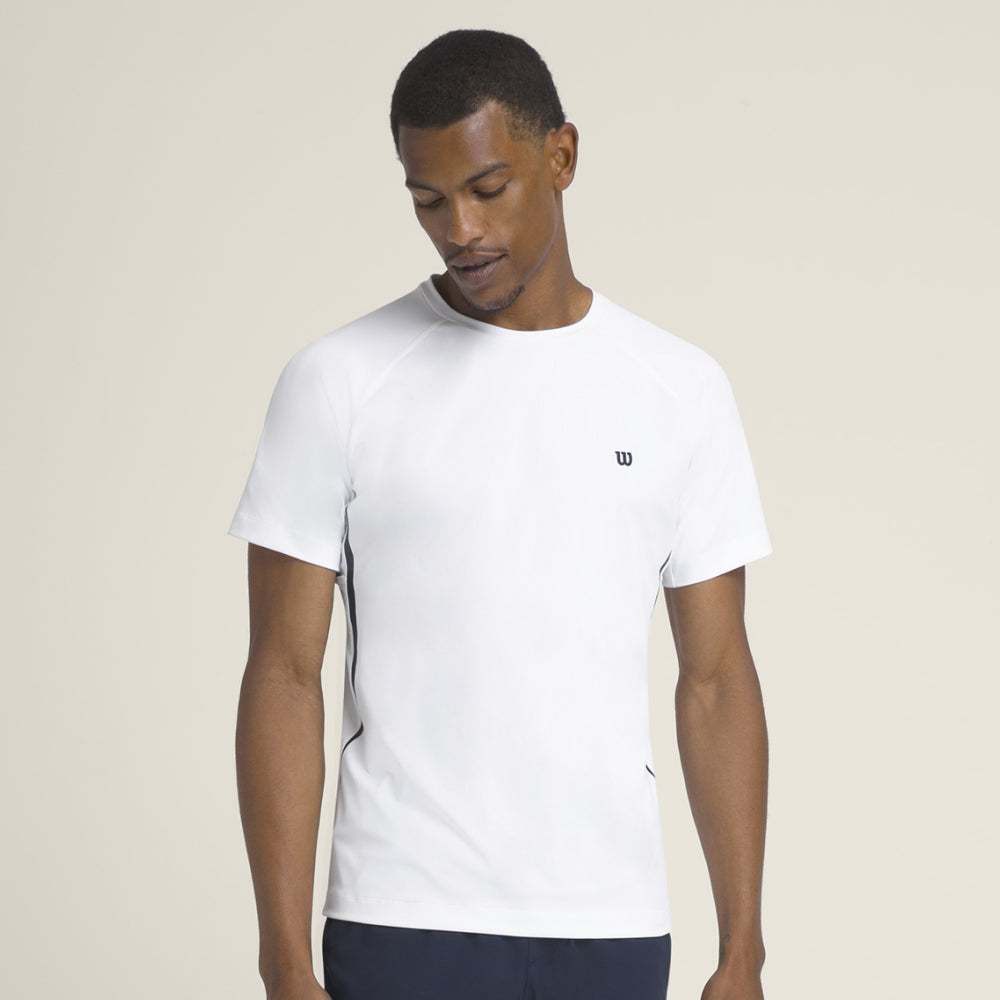 Wilson-男款-服飾-上衣-短袖T恤-白色