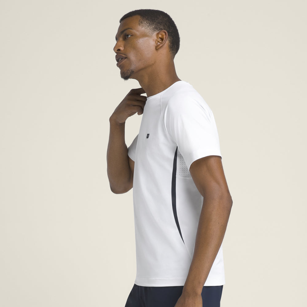 Wilson-男款-服飾-上衣-短袖T恤-白色