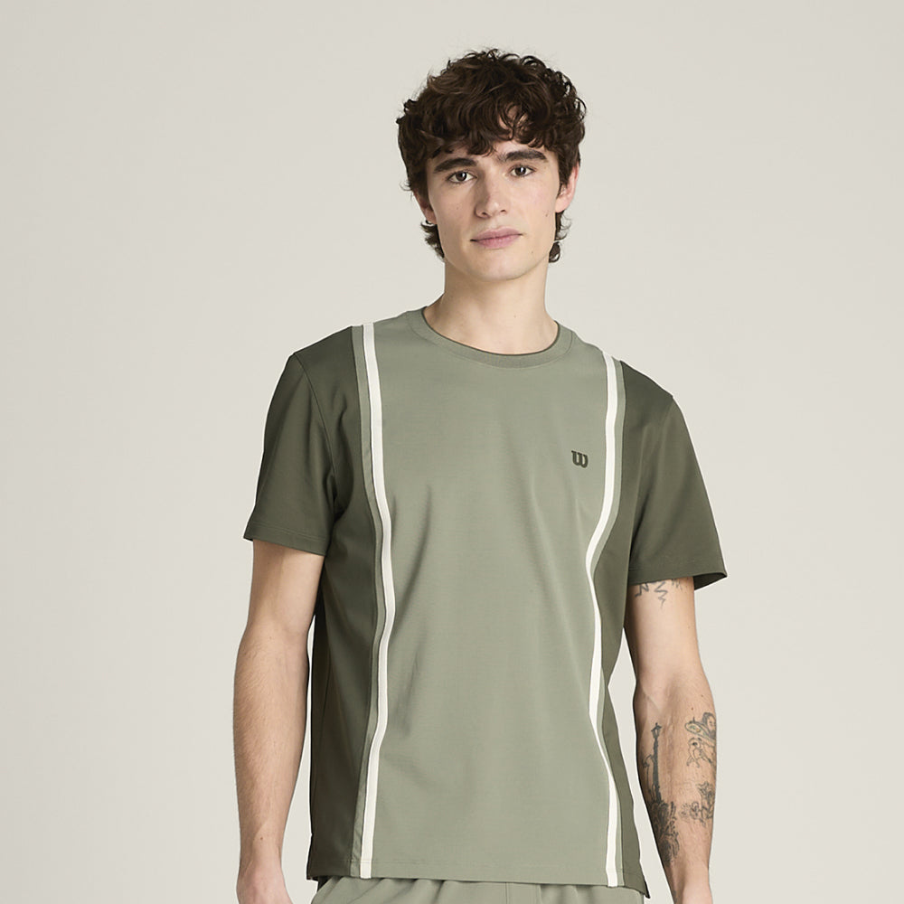 Wilson-男款-服飾-上衣-短袖T恤-綠色