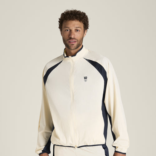 Wilson Classic Warm-Up Jacket Seedpearl 男款 服飾 外套 米色
