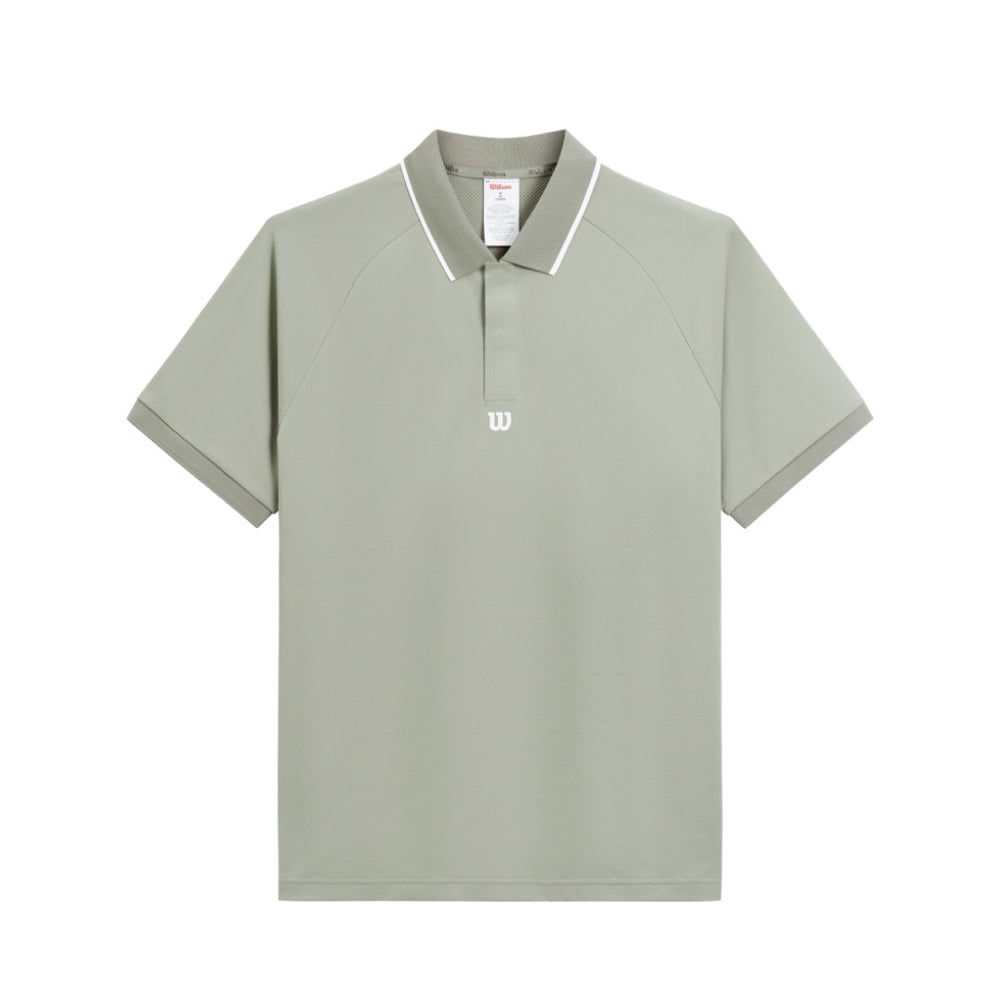 Wilson-男款-服飾-上衣-POLO衫-綠色