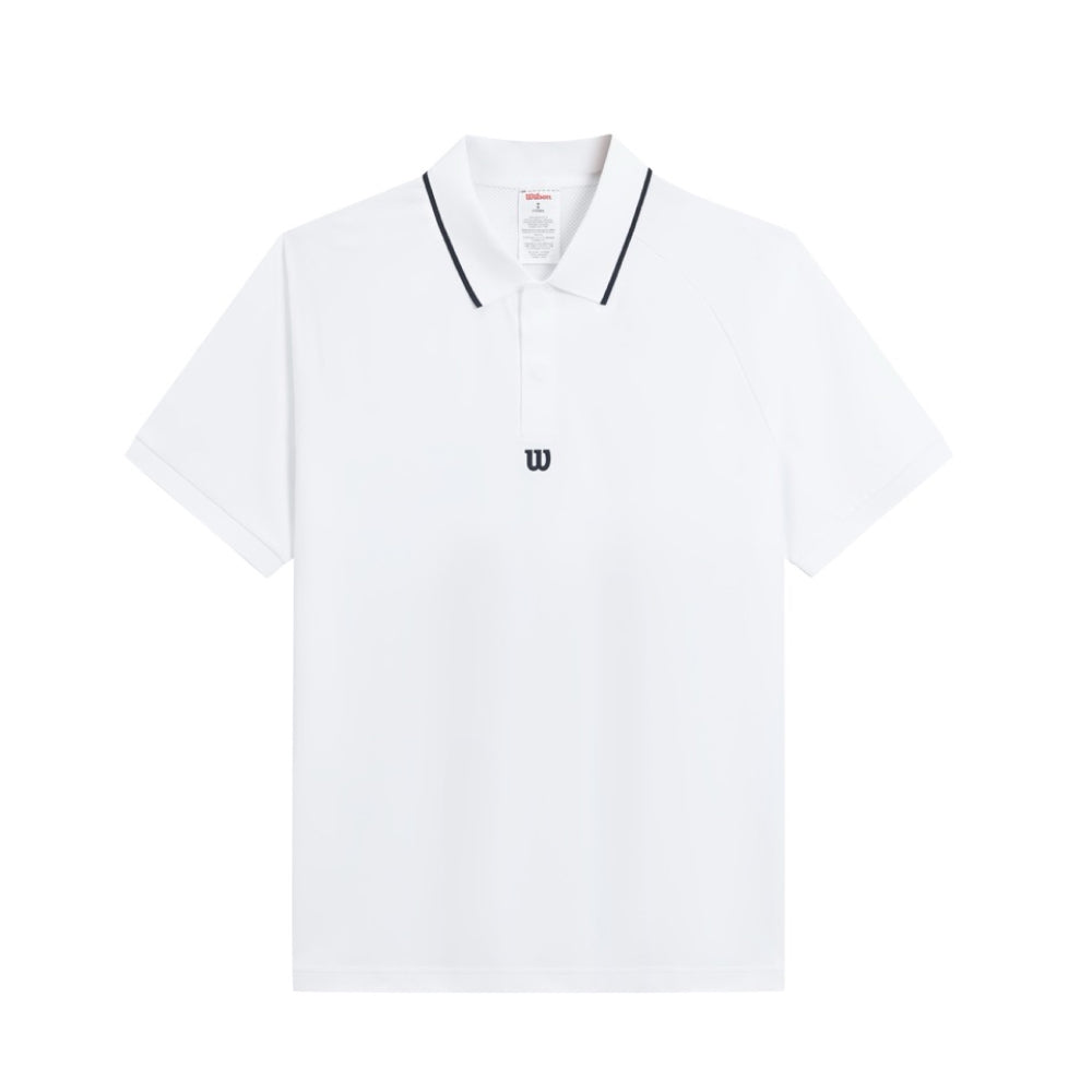 Wilson-男款-服飾-上衣-POLO衫-白色