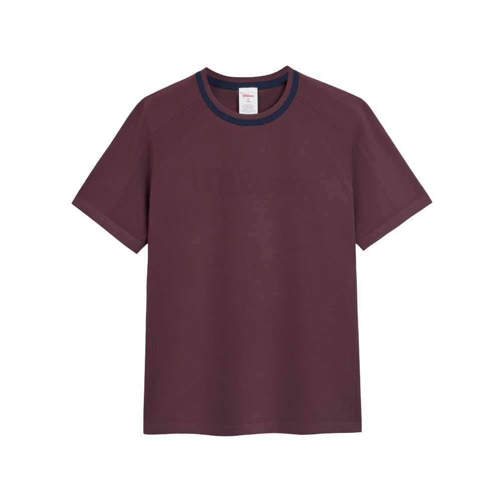 Wilson-男款-服飾-上衣-短袖T恤-皇家紅