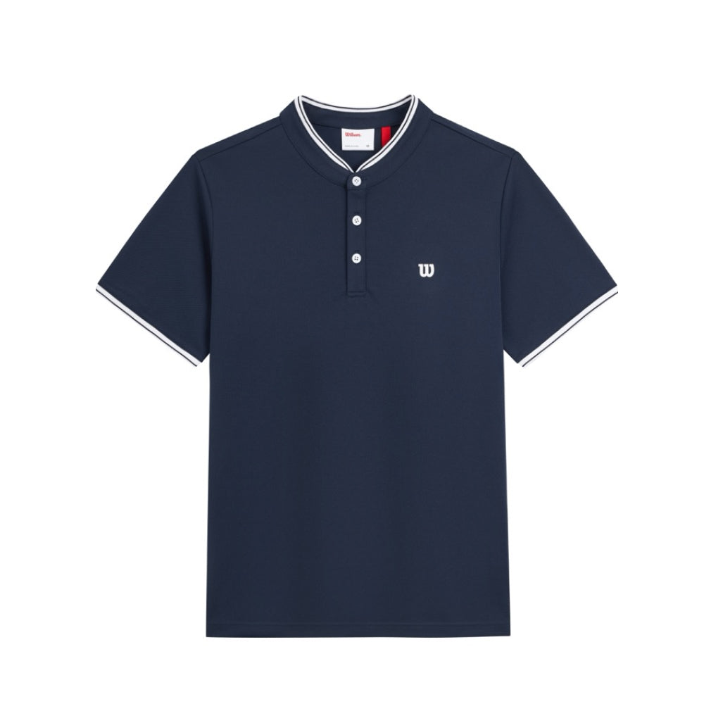 Wilson-男款-服飾-上衣-POLO衫-海軍藍