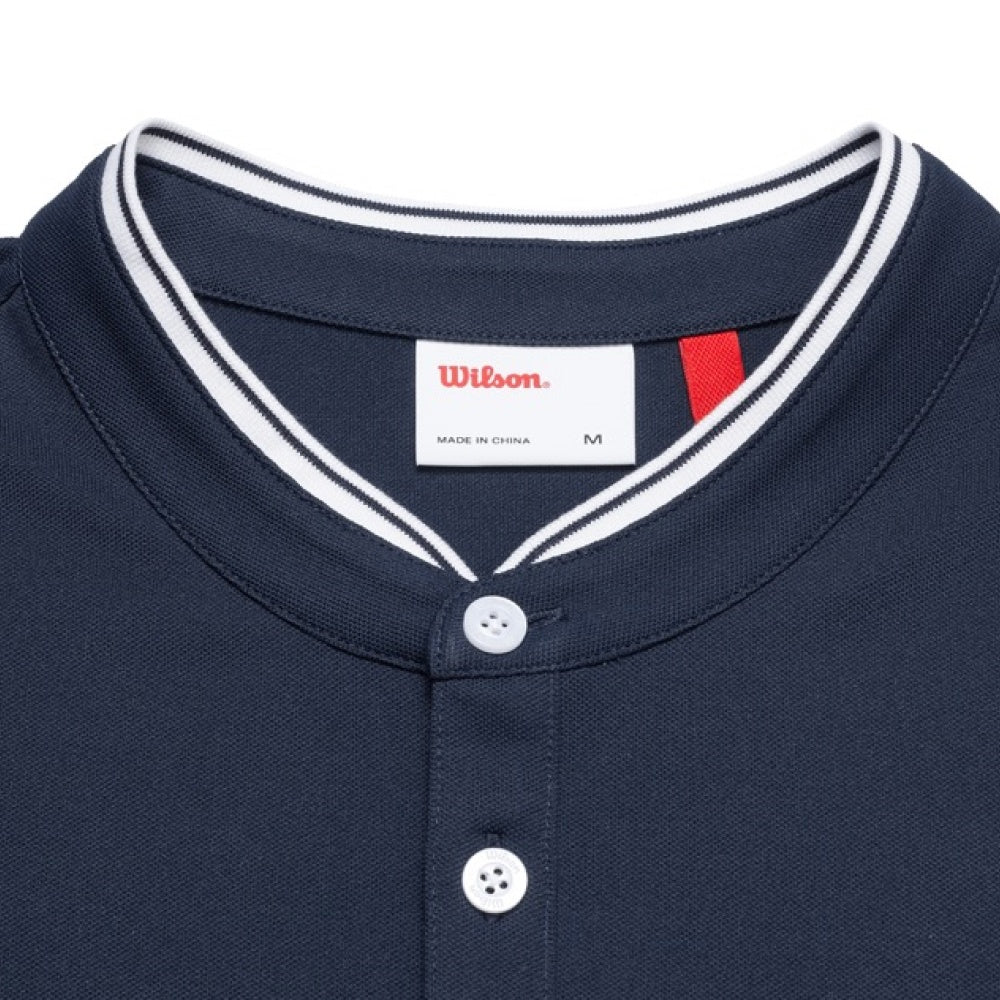 Wilson-男款-服飾-上衣-POLO衫-海軍藍