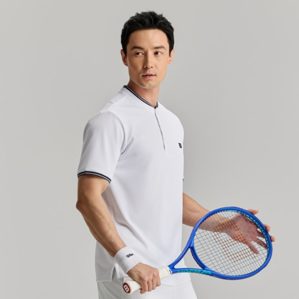 Wilson-男款-服飾-上衣-POLO衫-白色