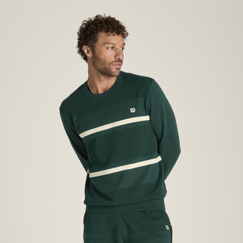 Wilson Lafayette Pique Knit Crew Pine Grove 男款 服飾 毛衣 綠色