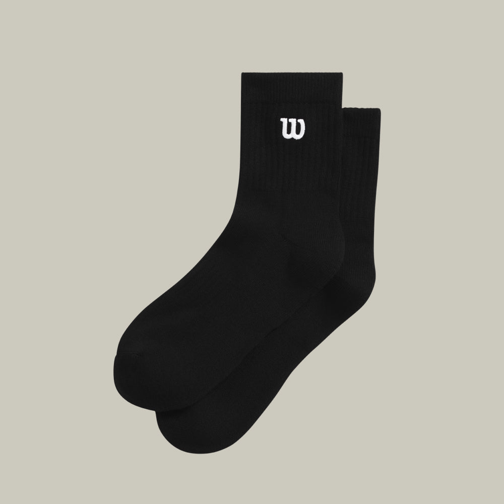 Wilson-中性-配件-襪款-短襪-黑色