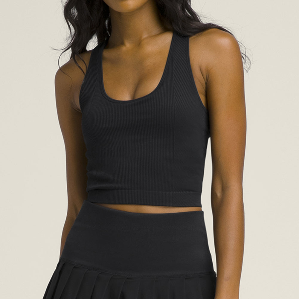 Wilson-女款-服飾-上衣-運動背心-黑色