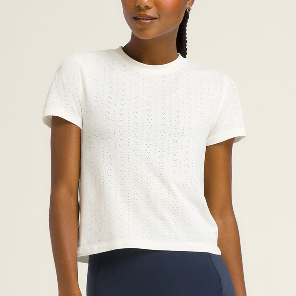 Wilson-女款-服飾-上衣-短袖T恤-白色