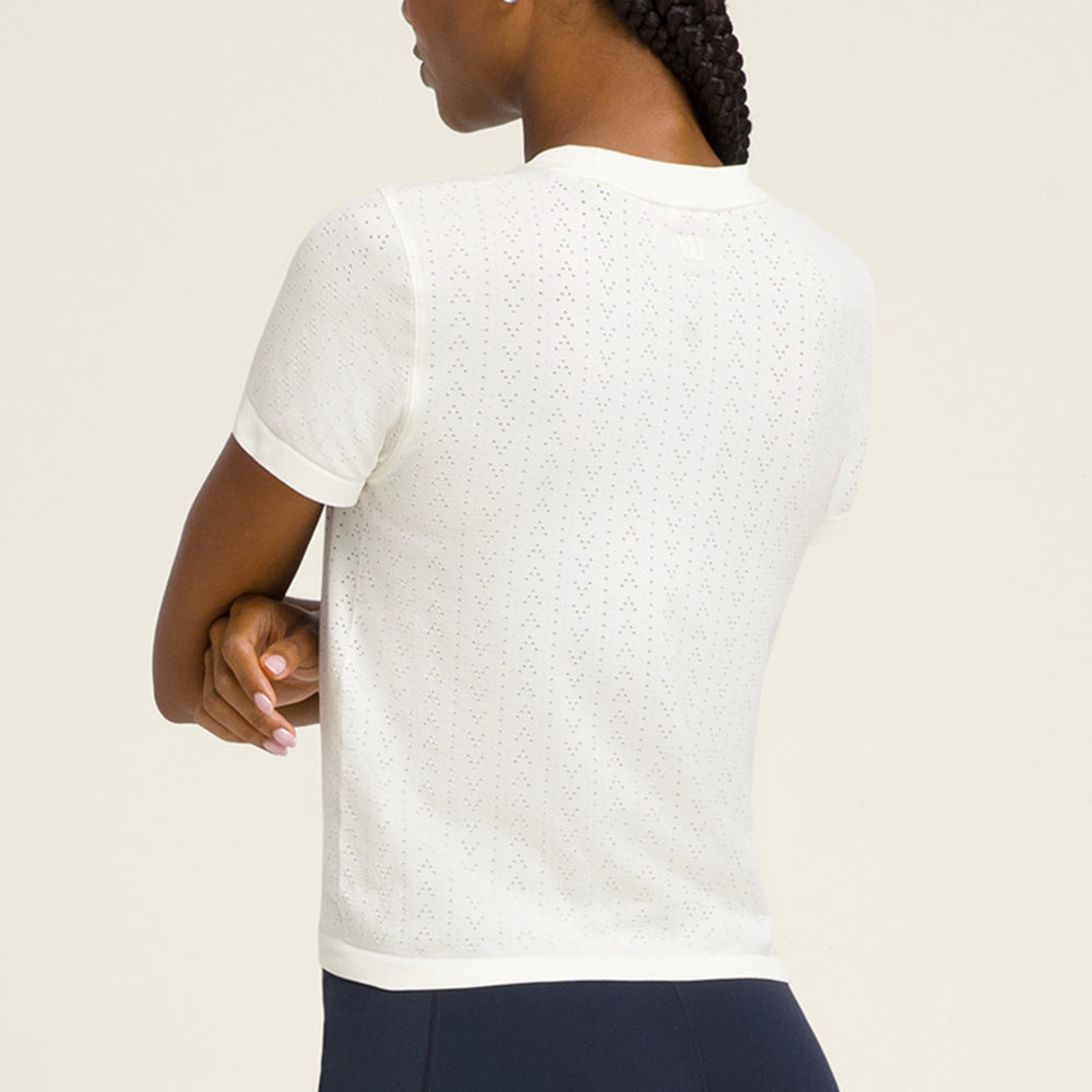 Wilson-女款-服飾-上衣-短袖T恤-白色