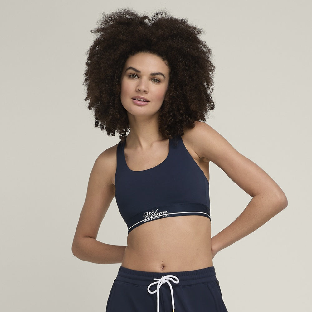 Wilson-女款-服飾-運動內衣-海軍藍